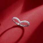 Luxury Moissanite Ring - 18K White Gold Plated with a Radiant Diamond Sparkle