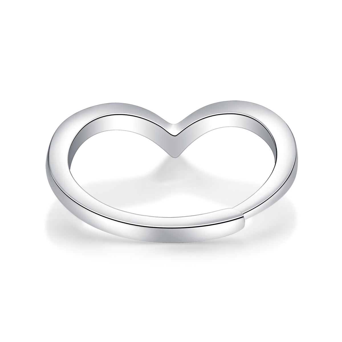 Classic Moissanite Ring - 18K White Gold Plated with a Stunning Center Stone