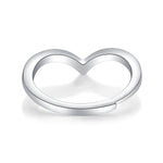 Classic Moissanite Ring - 18K White Gold Plated with a Stunning Center Stone