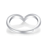 Classic Moissanite Ring - 18K White Gold Plated with a Stunning Center Stone