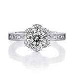 Sophisticated Moissanite Engagement Ring - Lab-Grown Diamond with a Brilliant Shine