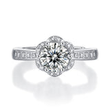 Sophisticated Moissanite Engagement Ring - Lab-Grown Diamond with a Brilliant Shine