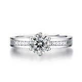 Timeless Moissanite Diamond Ring - Olivia Star Collection with Radiant Sparkle
