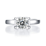 Elegant Moissanite Ring - Deep Space Design with a Timeless Appeal