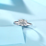 Celestial Moissanite Ring - Modern Design with a Brilliant Center Stone