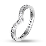 925 Sterling Silver Ring – Elegant White Cubic Zirconia Design – Olivia Star Jewelry 1108R