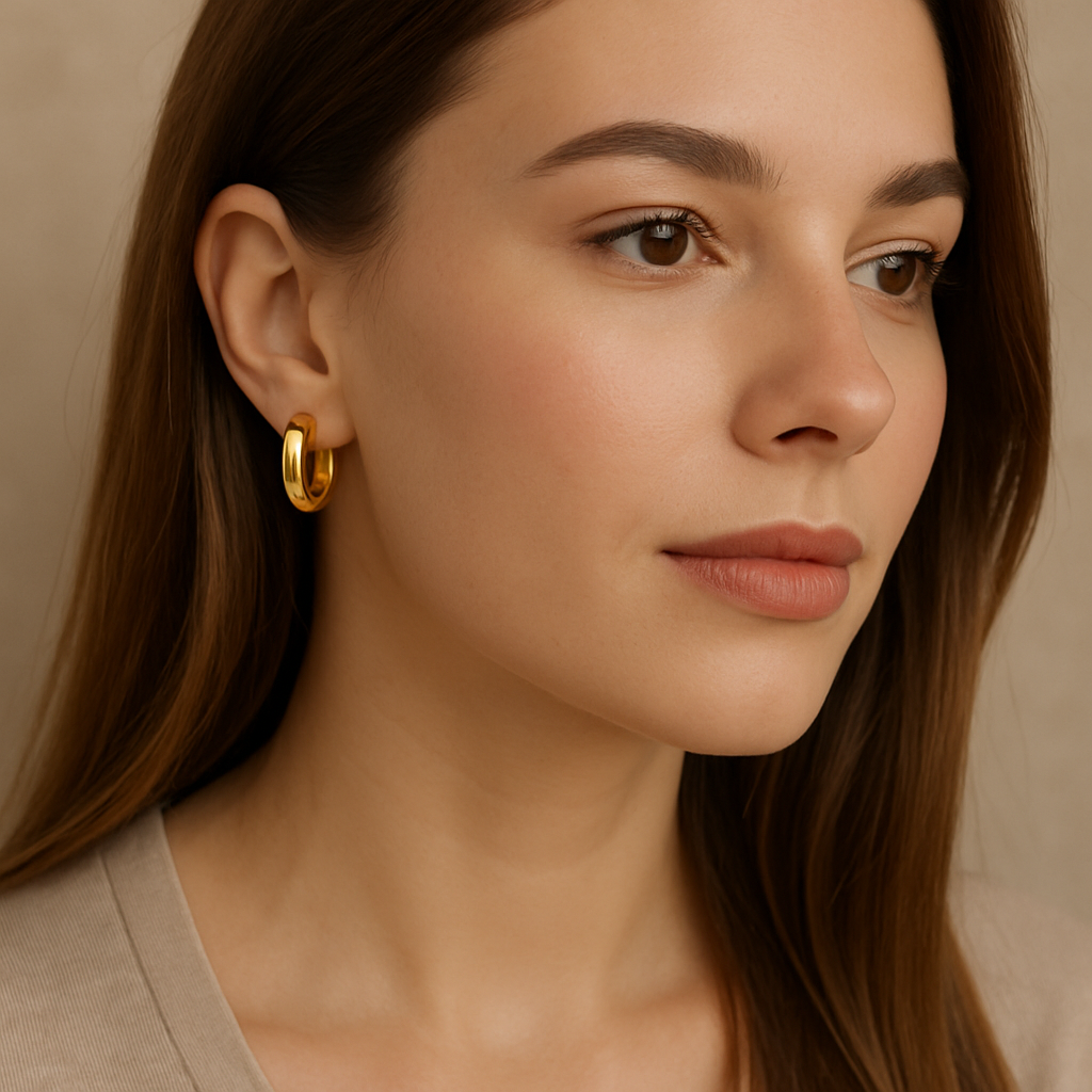 Gold-Plated Sterling Silver Earrings: Modern Shine with Everyday Ease
