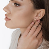 Two-Tone Sterling Silver & Gold Stackable Ring for Women 1111R
