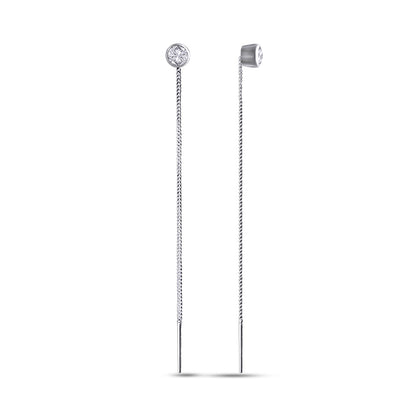 Cubic Zirconia Earrings | Refined | Sterling Silver