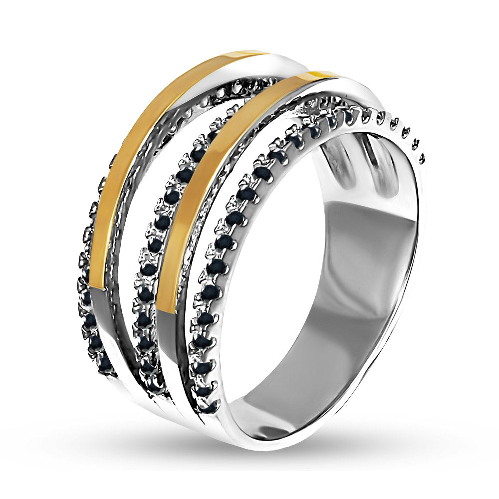 14K Gold Bonded Ring | Sterling Silver