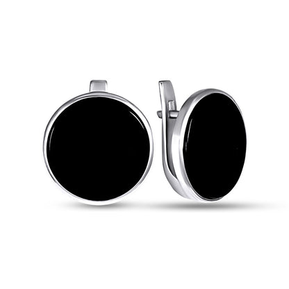 Black Onyx Earrings | Onyx Elegant | Sterling Silver