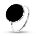 Black Onyx Ring | Modern Minimalist | Sterling Silver