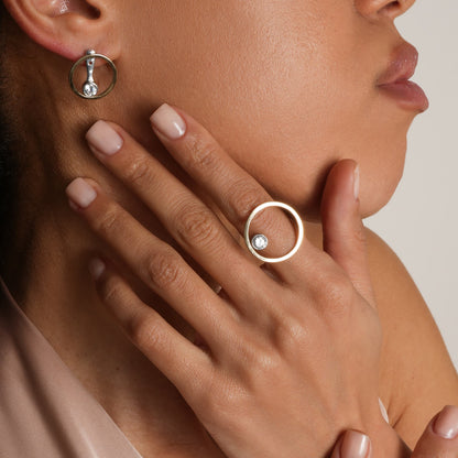 14K Gold Bonded Ring | Sterling Silver