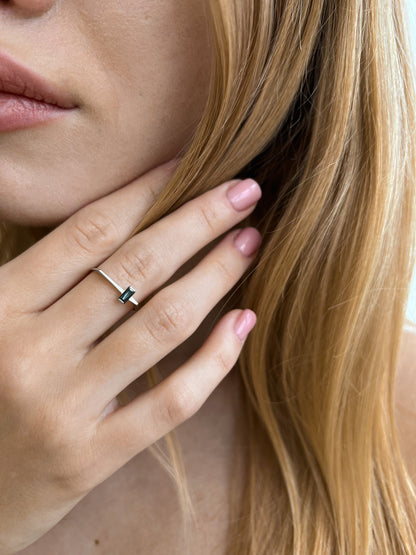 Cubic Zirconia Ring | Sterling Silver