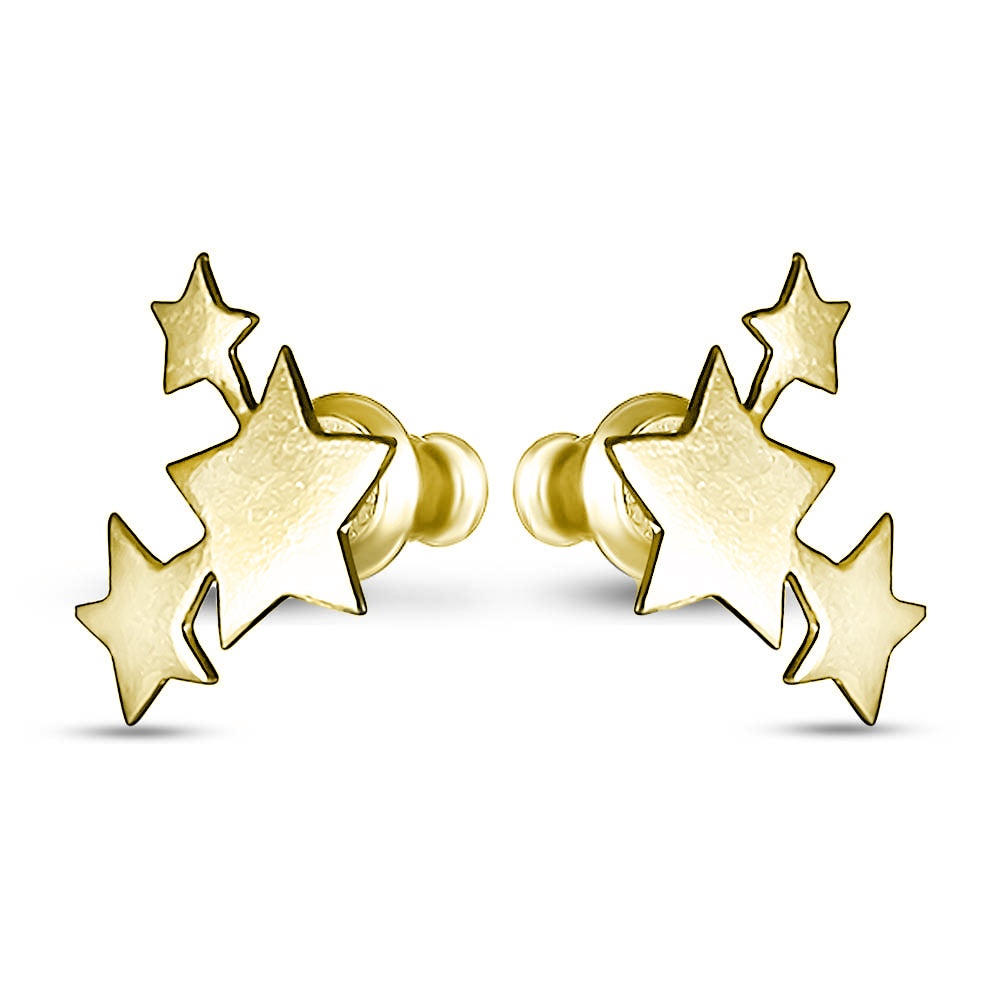 14K Gold Plated Earrings | Minimalist | Sterling Silver