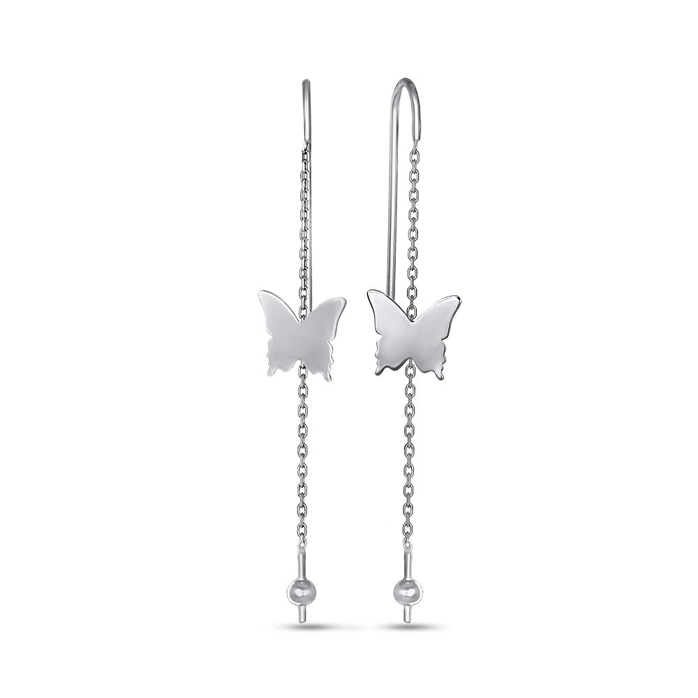 Sterling Silver Drop Earrings | Refined