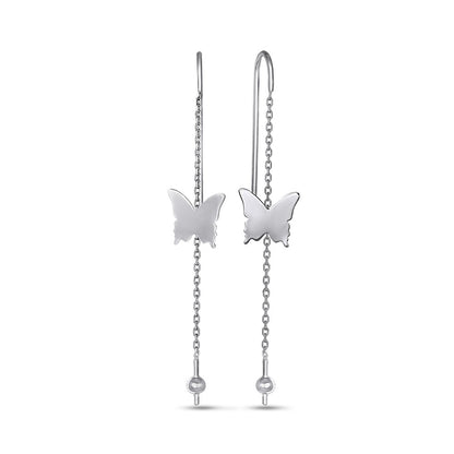 Sterling Silver Drop Earrings | Refined