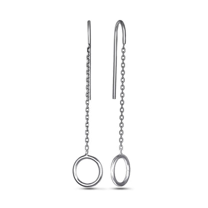 Sterling Silver Drop Earrings | Minimalist
