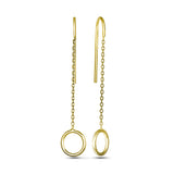 Pendientes de moissanita para mujer | Plata de ley 925 con baño de oro de 18 quilates | Diseño conmovedor