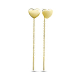 Pendientes de moissanita para mujer | Plata de ley 925 con baño de oro de 18 quilates | Diseño conmovedor