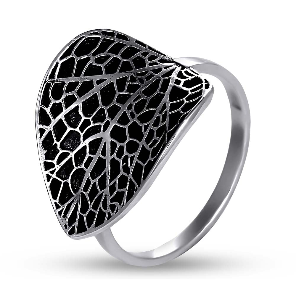 Enamel Ring | Sleek | Sterling Silver
