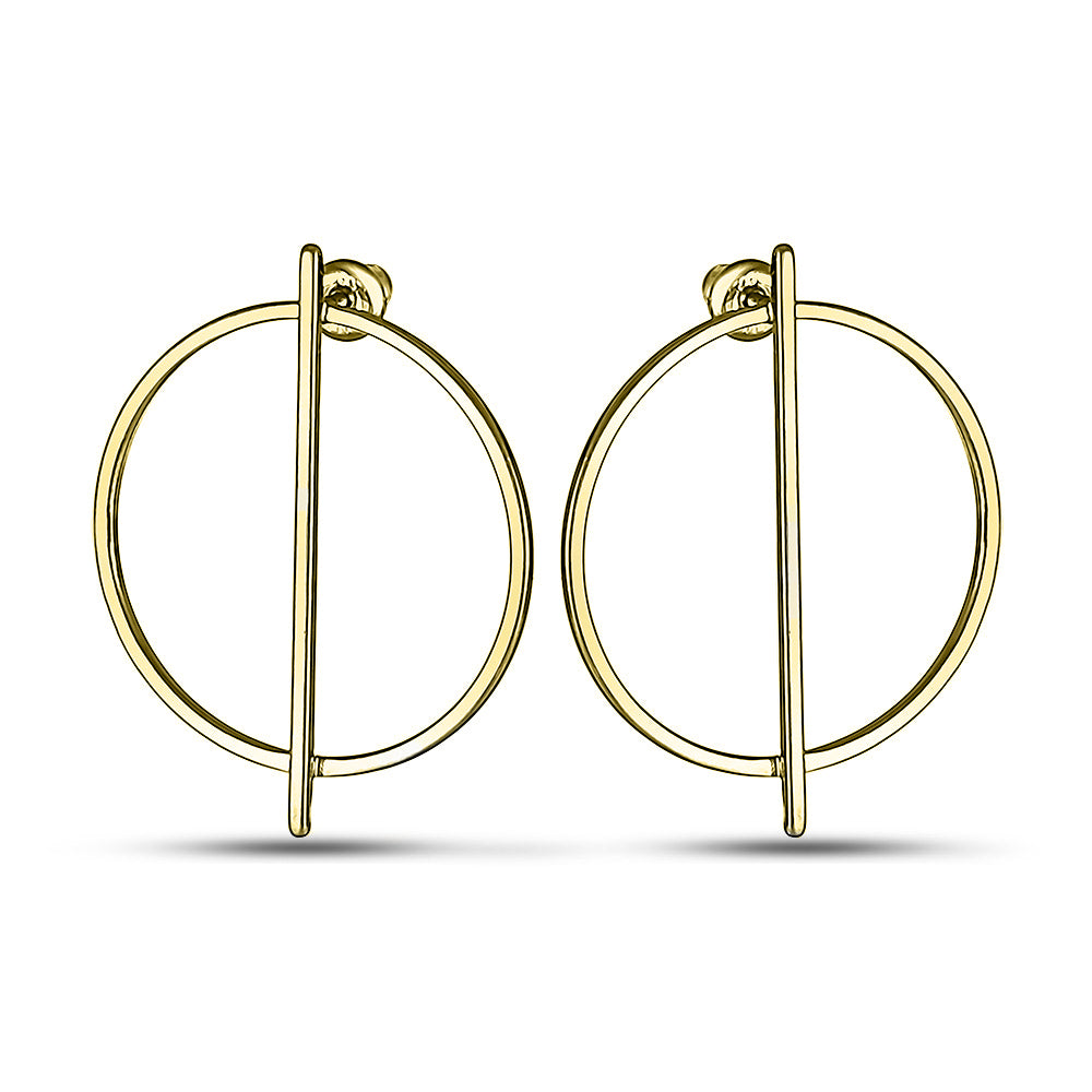 14K Gold Plated Drop Earrings | Elegant | Sterling Silver