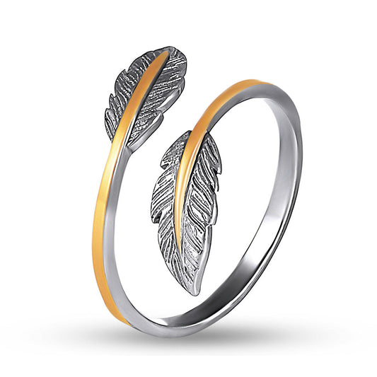14K Gold Bonded Ring | Minimalist | Sterling Silver