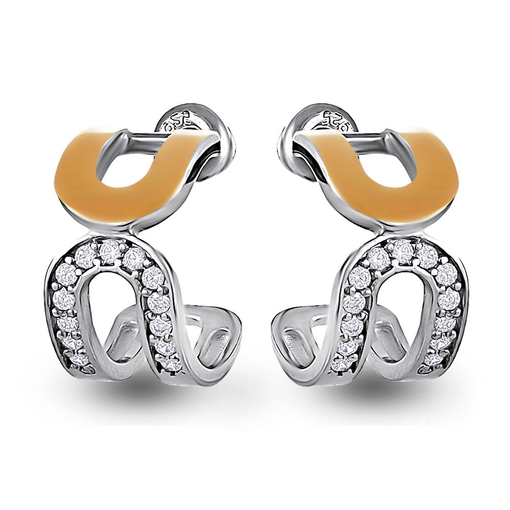 14K Gold Plated Earrings | Layer | Sterling Silver
