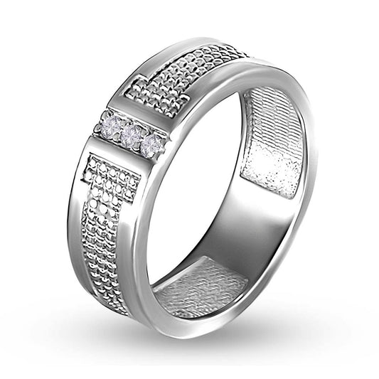 Cubic Zirconia Ring | Minimalist | Sterling Silver