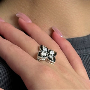 14K Gold Bonded Ring Silver Everyday Chic, sterling silver, worn on hand