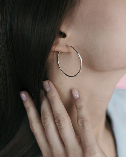 Sterling Silver Hoop Earrings | Elegant