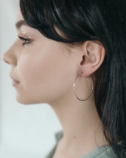 Sterling Silver Hoop Earrings | Elegant