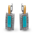 Pendientes de moissanita para mujer | Plata de ley 925 con baño de oro de 18 quilates | Diseño conmovedor