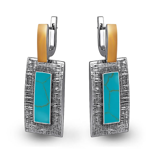Pendientes de moissanita para mujer | Plata de ley 925 con baño de oro de 18 quilates | Diseño conmovedor