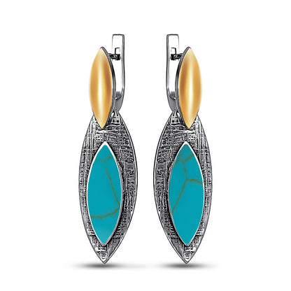 Pendientes de moissanita para mujer | Plata de ley 925 con baño de oro de 18 quilates | Diseño conmovedor