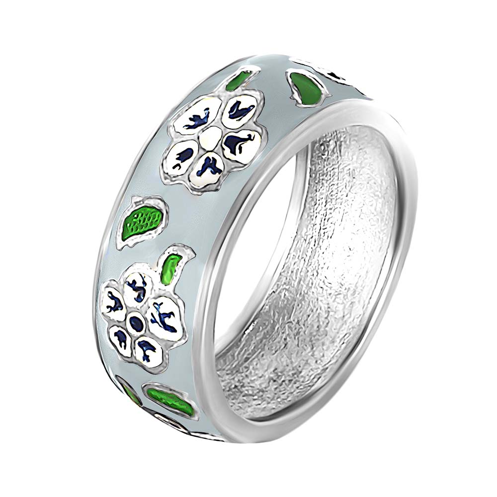 Enamel Ring | Stylish | Sterling Silver
