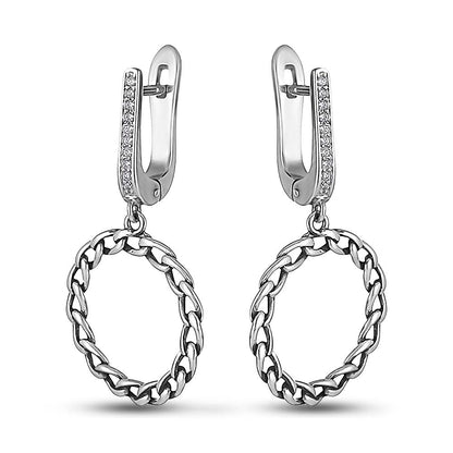 Cubic Zirconia Earrings | Elegant | Sterling Silver