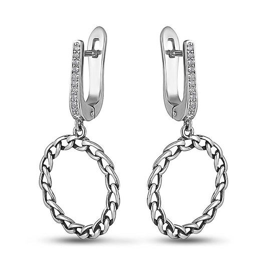 Cubic Zirconia Earrings | Elegant | Sterling Silver