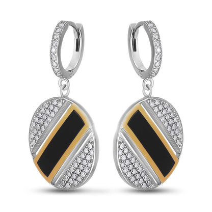 Black Onyx Earrings | Sterling Silver