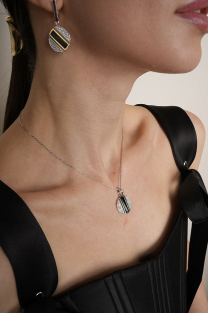Pendientes de moissanita para mujer | Plata de ley 925 con baño de oro de 18 quilates | Diseño conmovedor