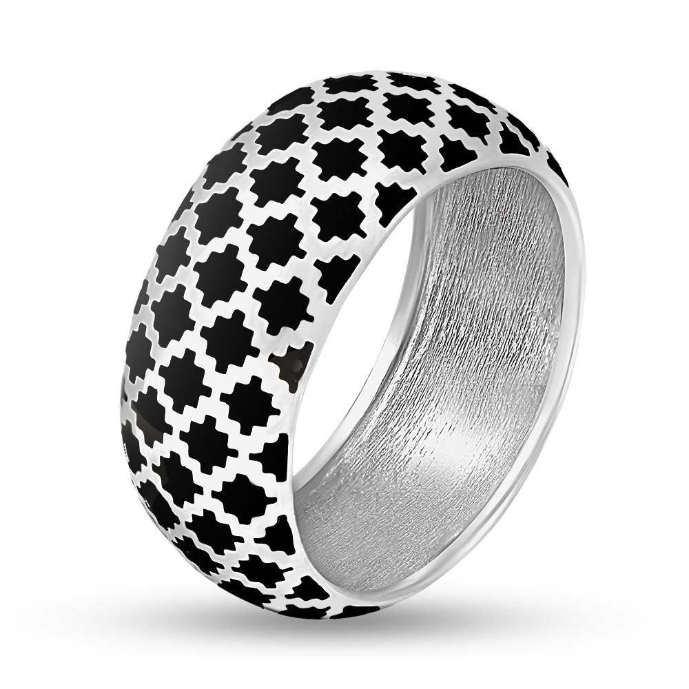 Enamel Ring | Elegant | Sterling Silver