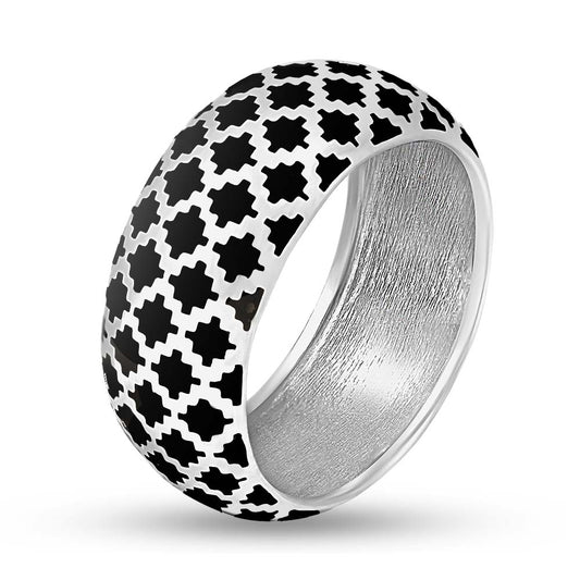 Enamel Ring | Elegant | Sterling Silver
