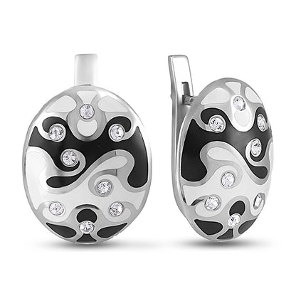 Pendientes de moissanita para mujer | Plata de ley 925 con baño de oro de 18 quilates | Diseño conmovedor