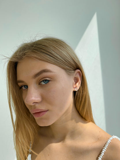 Sterling Silver Stud Earrings | Simple Daily Wear