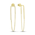14K Gold Plated Drop Earrings | Classic | Sterling Silver