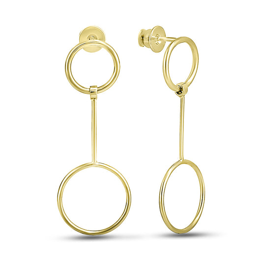 14K Gold Plated Earrings | Timeless | Sterling Silver
