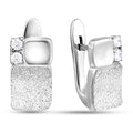 Cubic Zirconia Earrings | Clear Elegant | Sterling Silver