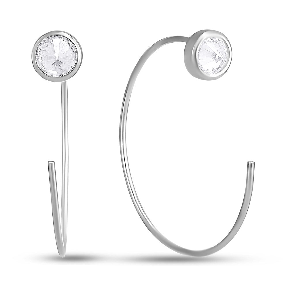 Cubic Zirconia Earrings | Elegant | Sterling Silver