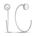 Cubic Zirconia Earrings | Minimalist | Sterling Silver