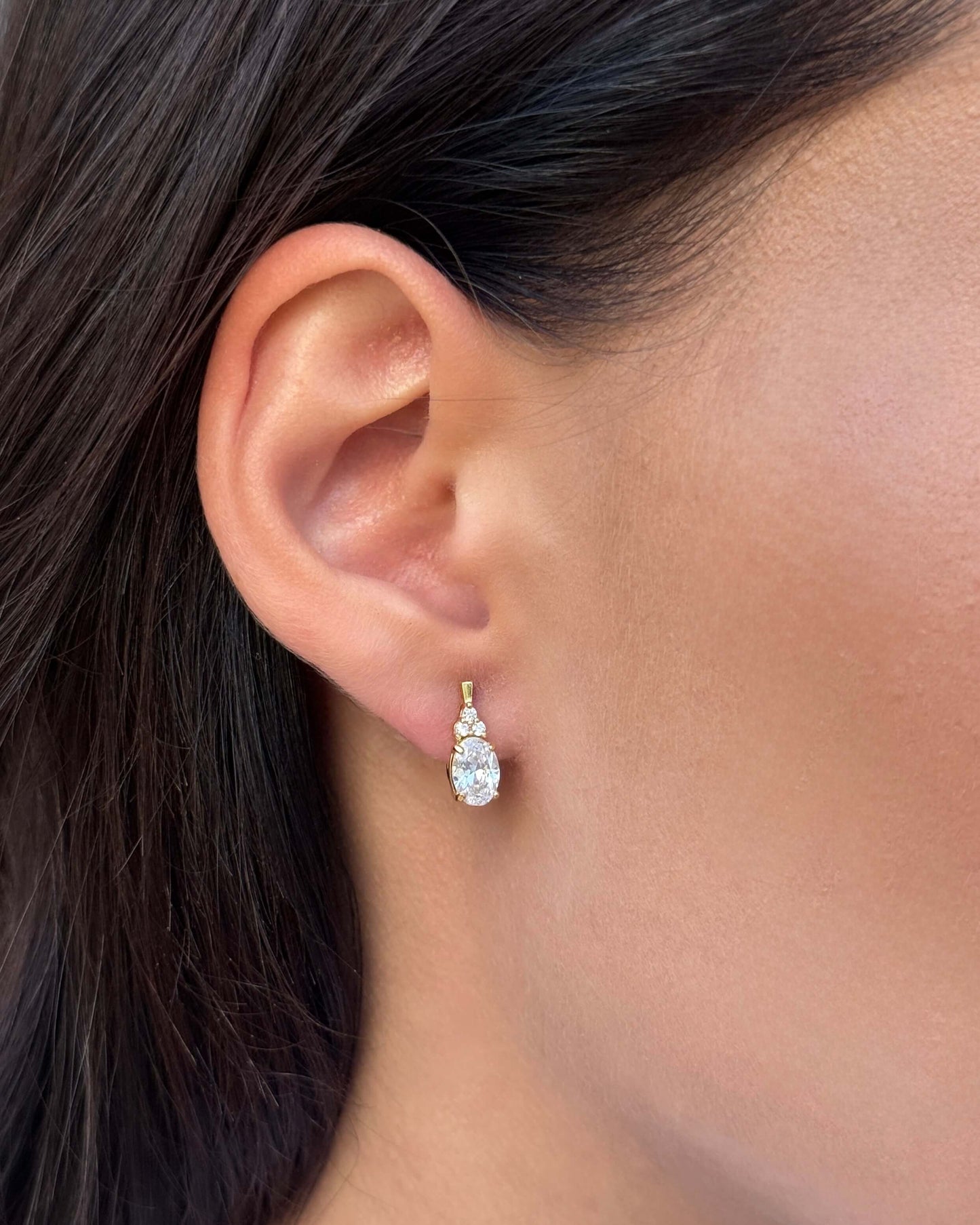 14K Gold Plated Drop Earrings | Classic | Sterling Silver